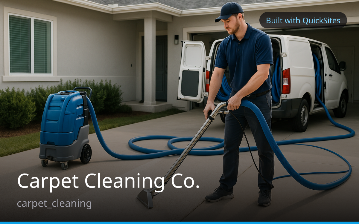 Carpet Cleaning Co. — built with QuickSites