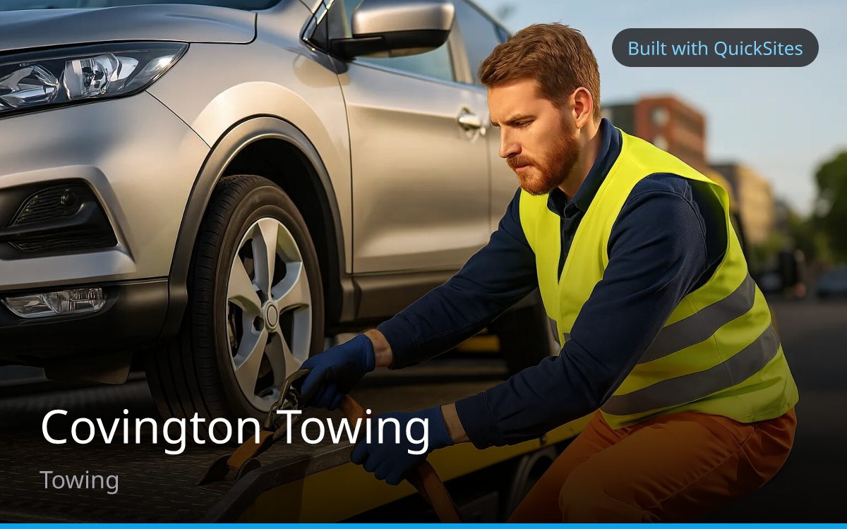 Covington Towing — built with QuickSites