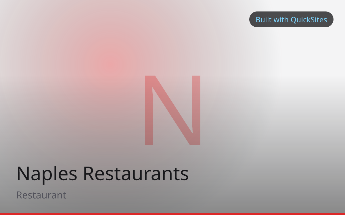 Naples Restaurants — built with QuickSites
